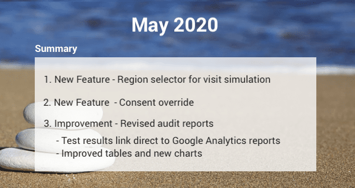 Updates May 2020